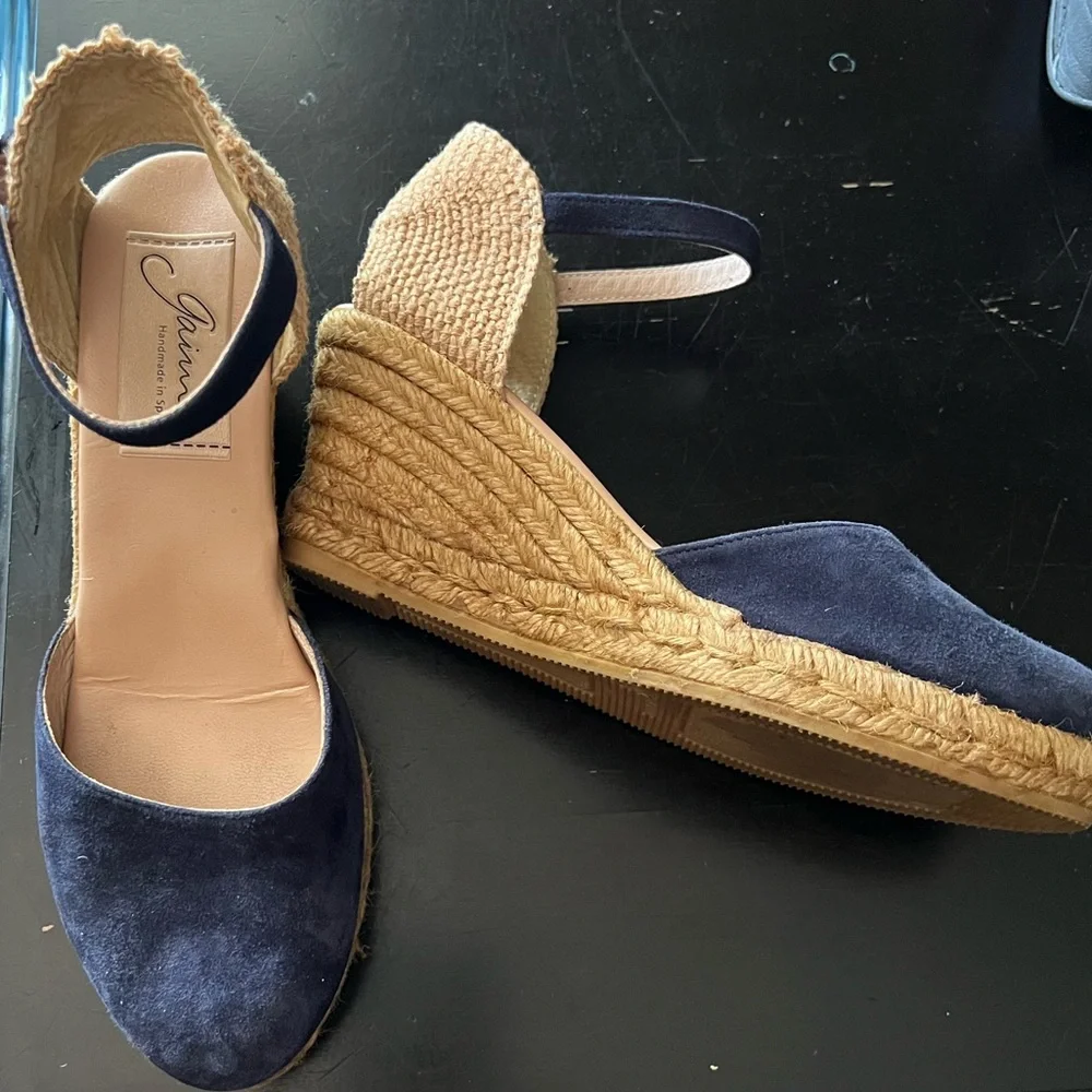 Gaimo Espadrilles size 39 (US 9) blue excellent condition - Picture 1 of 8